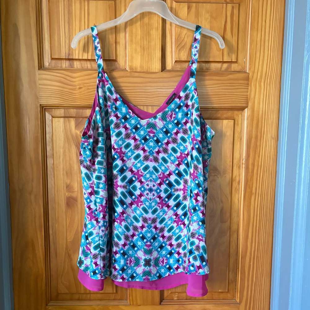 Torrid Vibrant Multicolor Patterned Women's Top